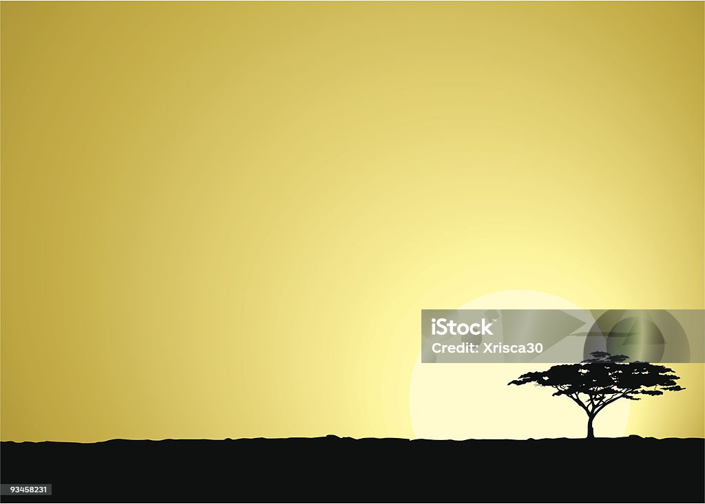 African Safari background  Africa stock vector