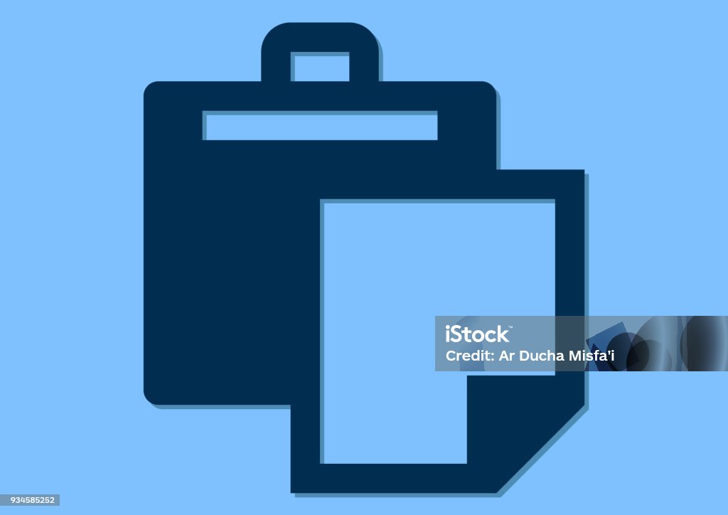 Copy Paste Symbol Flat Design Stock Illustration - Download Image Now ...