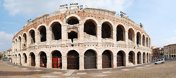 Verona's Roman amphitheater stock photo