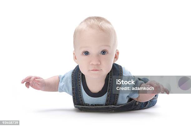 Baby Boy In Superman Position Stock Photo - Download Image Now - Baby - Human Age, Flying, 0-11 Months