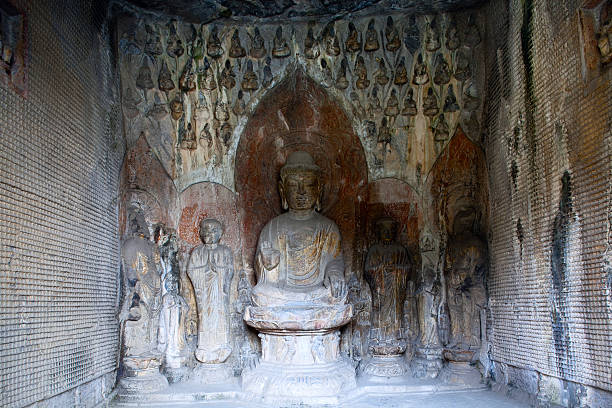 istock Buddha sculptures of Longmen grottoes 93458775