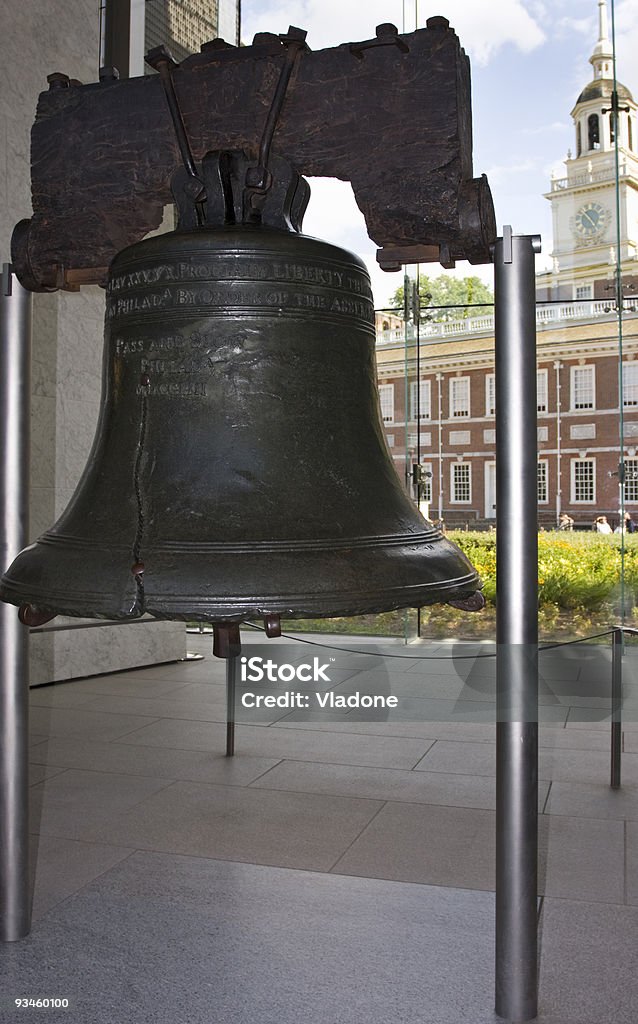 Liberty Bell, Independence Hall in Philadelphia - Lizenzfrei Demokratie Stock-Foto