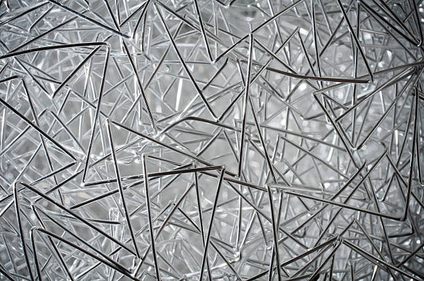 Abstract metallic structure stock photo