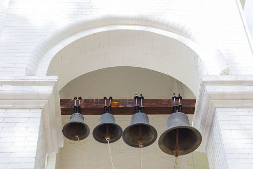 Sonorous bells in the high bell tower
