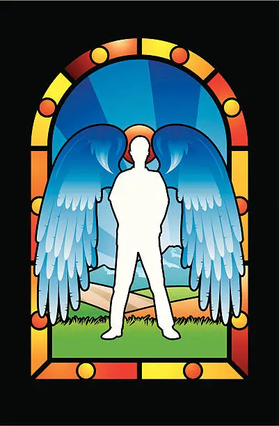 Vector illustration of angel