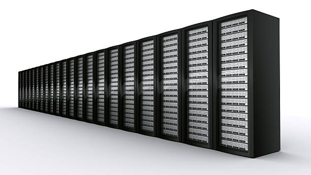 연립 랙 서버 - network server computer tower rack 뉴스 사진 이미지