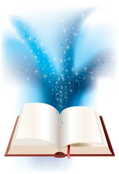 Vector illustration of magic book