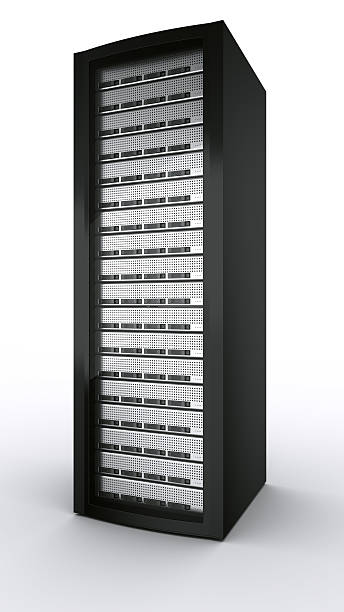 вешалка-сервера - network server computer tower rack стоковые фото и изображения