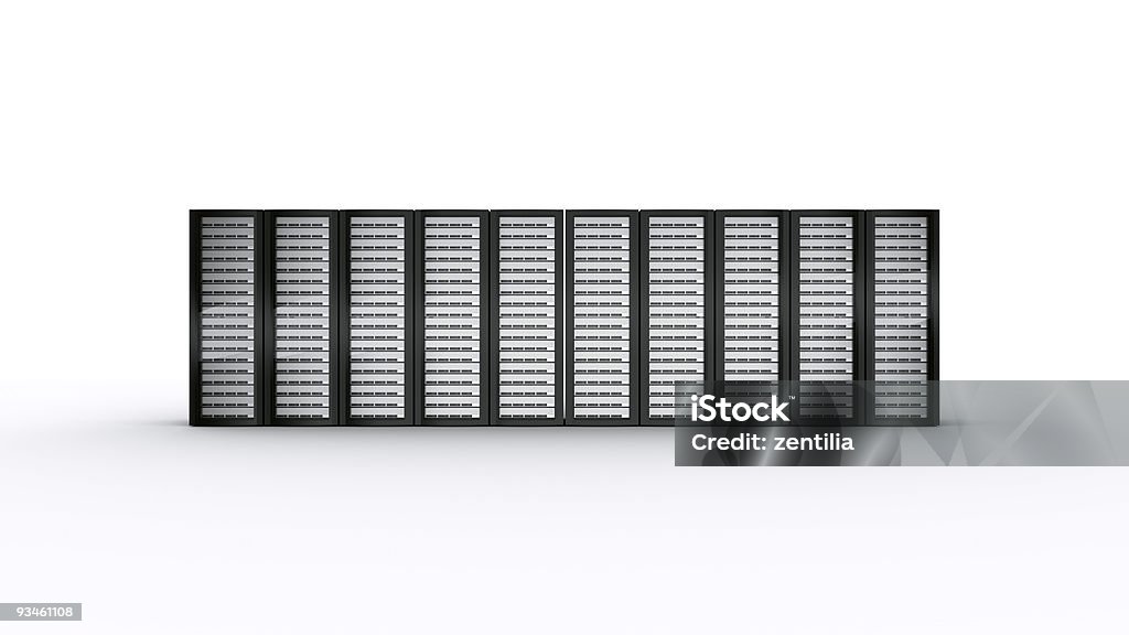 列のラックサーバ - 3Dのロイヤリティフリーストックフォト
