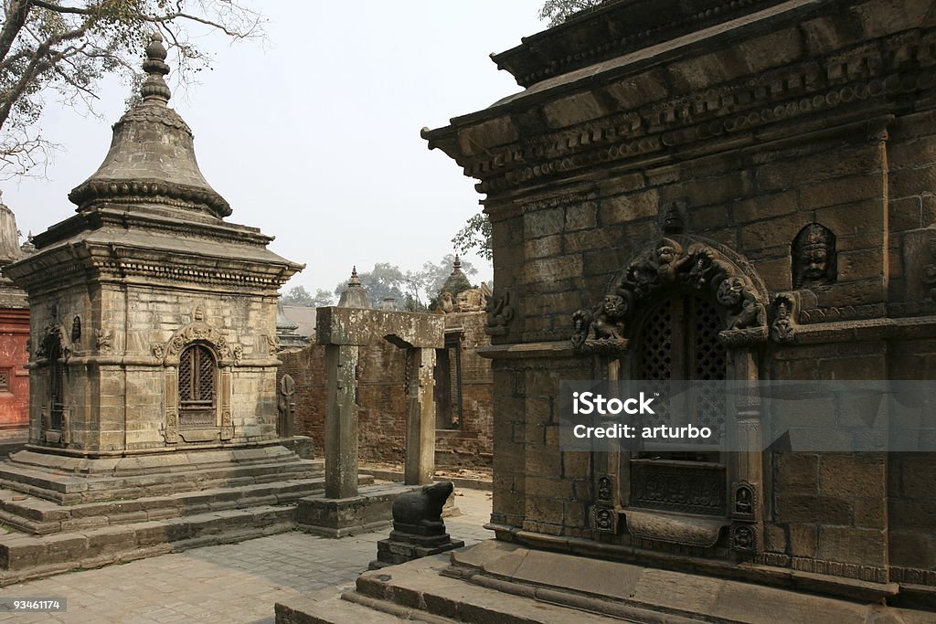 Świątynia bram i sanktuariów w Pashupatinath - Zbiór zdjęć royalty-free (Archeologia)