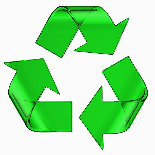 istock recycle symbol in green glass 93461201