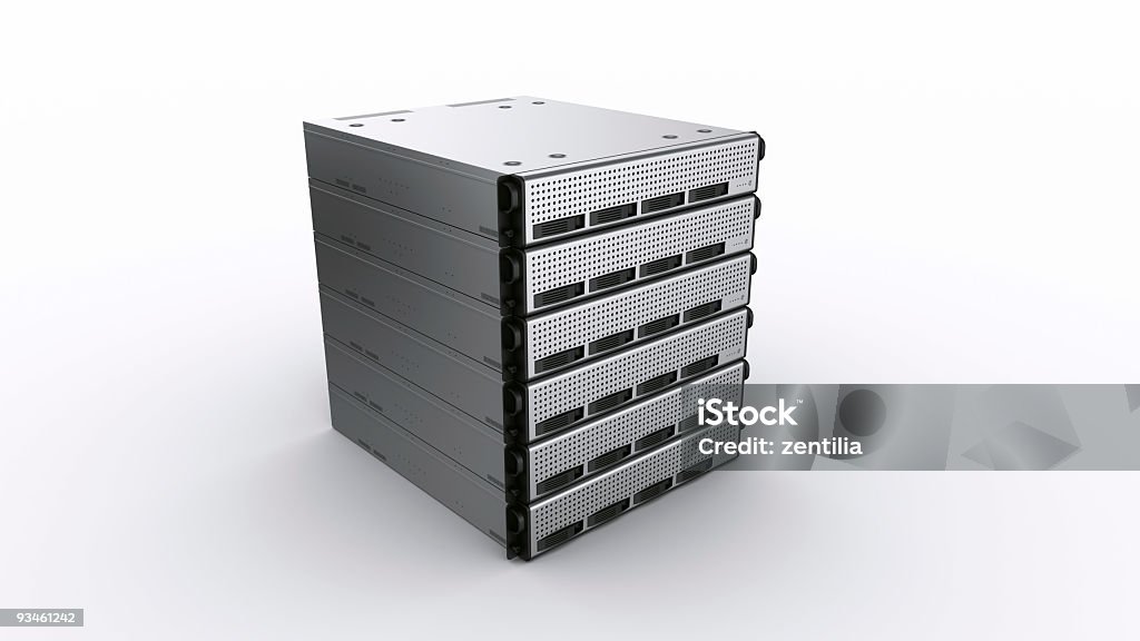 Несколько стандартный серверов - Стоковые фото Сетевой сервер роял�ти-фри
