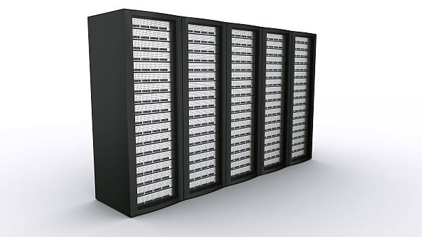 연립 랙 서버 - network server computer tower rack 뉴스 사진 이미지