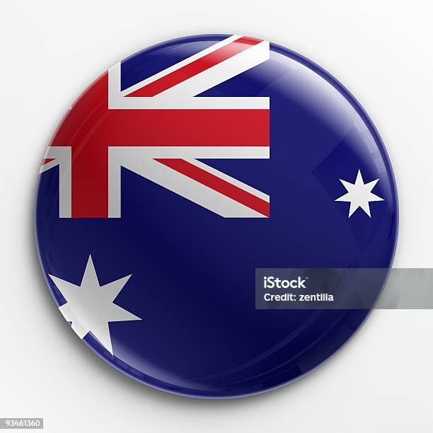 배지오스트랄리안 플래깅 호주 국기에 대한 스톡 사진 및 기타 이미지 - 호주 국기, 3차원 형태, 영국 국기