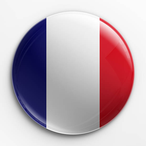 istock Badge - French flag 93461361