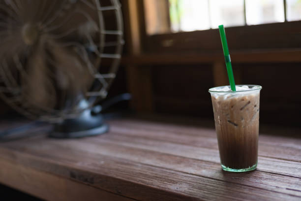 istock Iced chocolate on wood background 934613776