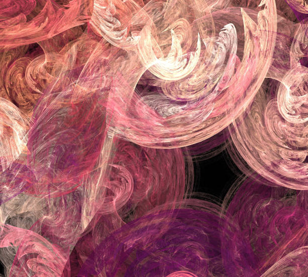 istock image of one Digital Fractal on Black Color 934617192