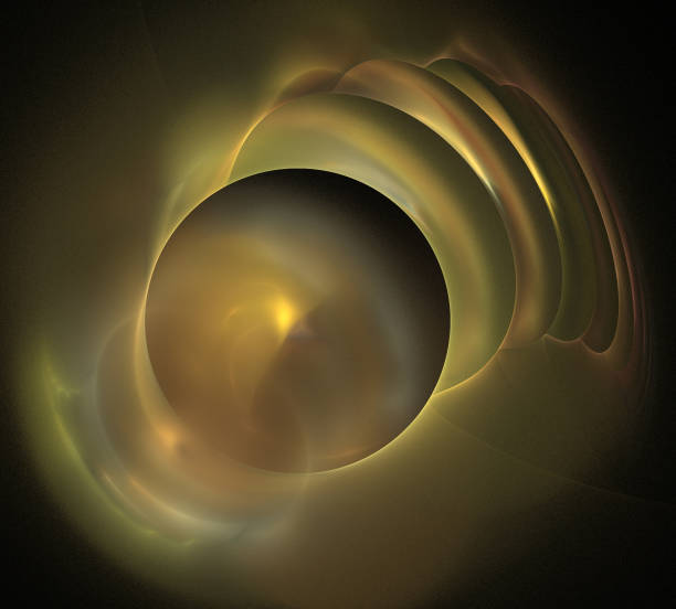 istock image of one Digital Fractal on Black Color 934617210
