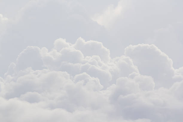 textura de nube blanca y fondo, cuadro nublado para la previsión del tiempo - cloud cloudscape fluffy white fotografías e imágenes de stock