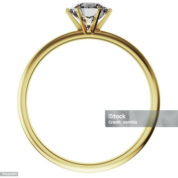 Photo libre de droit de Or Bague En Diamant banque d'images et plus d'images libres de droit de Bague - Bijou - Bague - Bijou, Objet ou sujet détouré, Or - Couleur