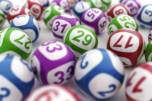3d rendering of lottery balls