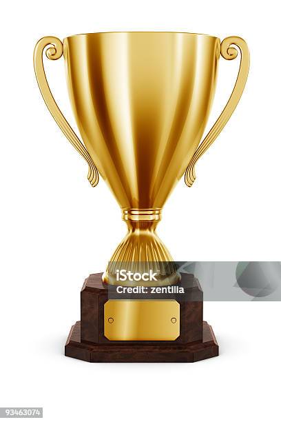 Foto de Troféu e mais fotos de stock de Troféu - Troféu, Dourado - Descrição de Cor, Ouro - Metal