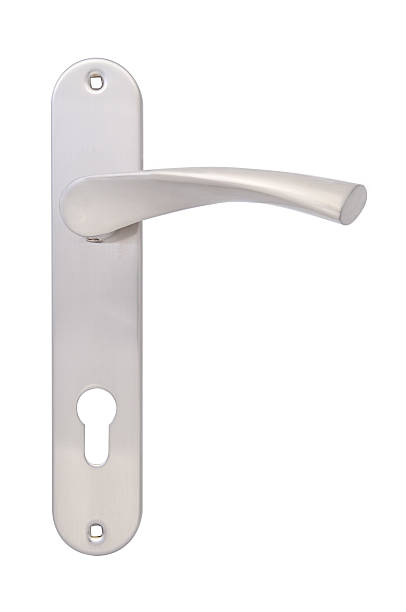 istock The door handle on plate 93463091