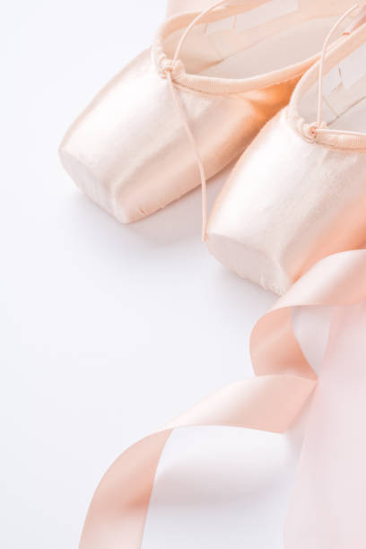 istock Brand new ballet shoes on a white background 934633916