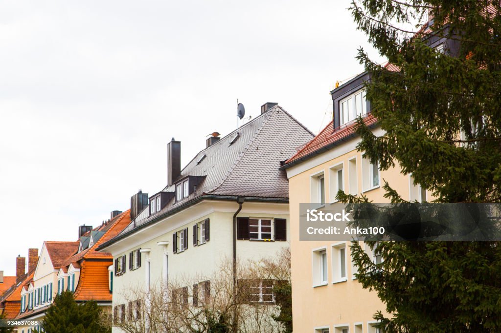 Häuserzeile, Miethäuser in München - Lizenzfrei Wohnhaus Stock-Foto