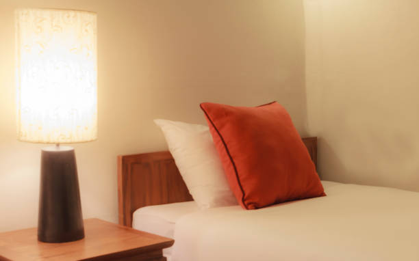 istock Bedroom with pillow and lamp. 934639746