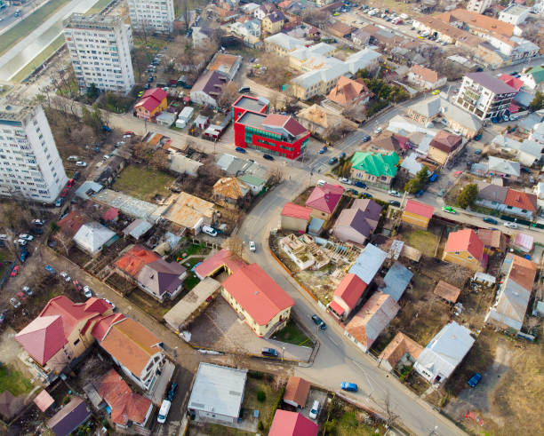 istock aerial view of crowded urban place 934639808