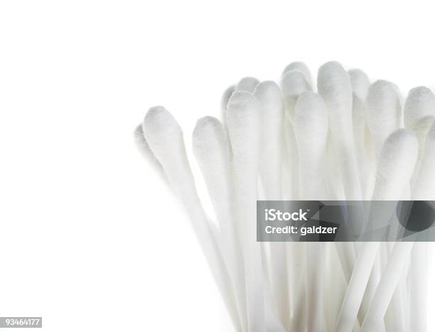 Wadded Sticks Stock Photo - Download Image Now - Cotton Swab, White Background, Bunch