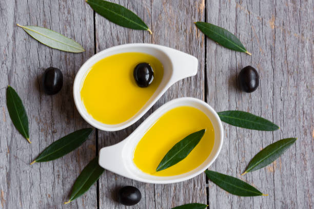 istock Olive oil and fresh olives 934643604