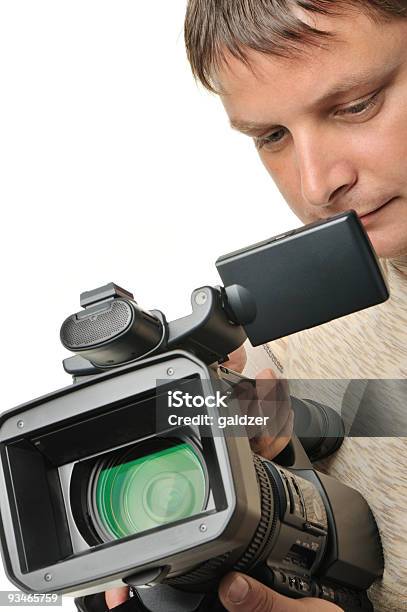 O Homem Com Um Videocamera - Fotografias de stock e mais imagens de Adulto - Adulto, Apresentador do Noticiário, Arte