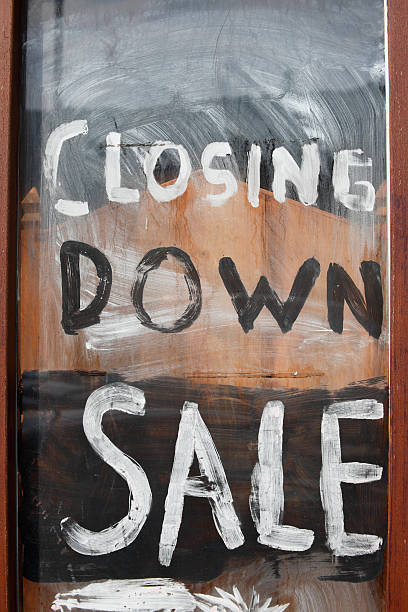 istock closing down sale - retail recession shop window 93465922