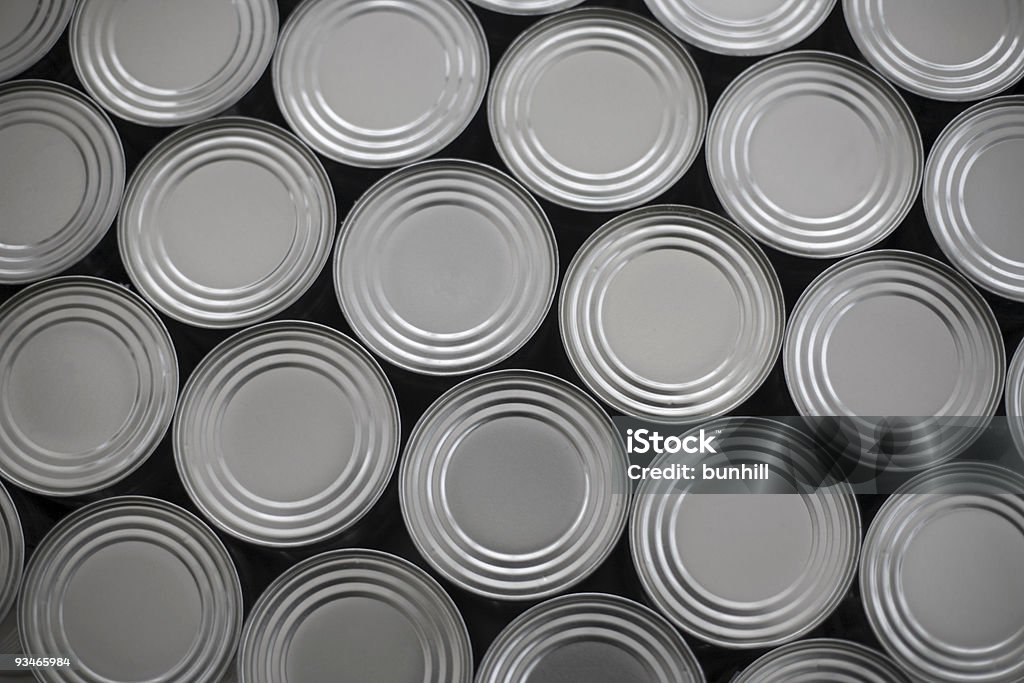 Comida de aço, estanhados genérico latas/latas SECUNDÁRIO - Royalty-free Lata - Recipiente Foto de stock