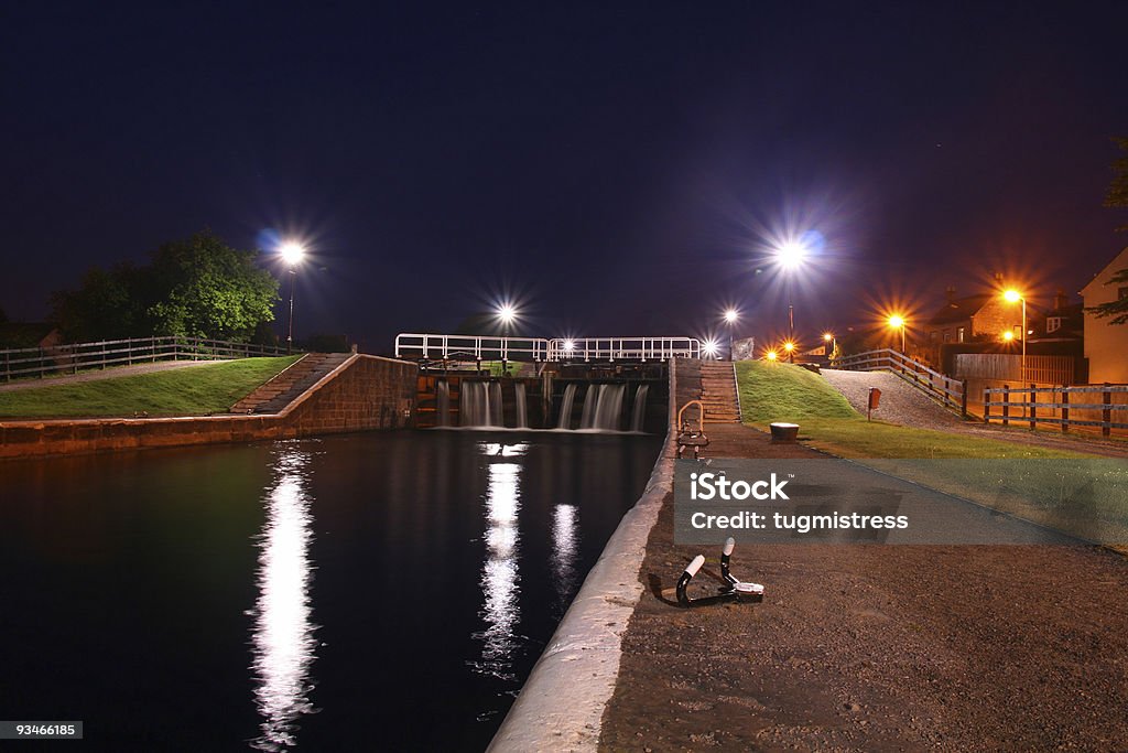 Canal por la noche - Foto de stock de Agua libre de derechos