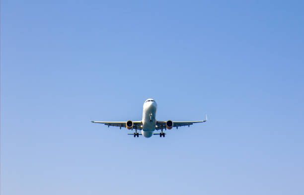 istock Plane landing above the beach on Skiathos island, Greece 934670436