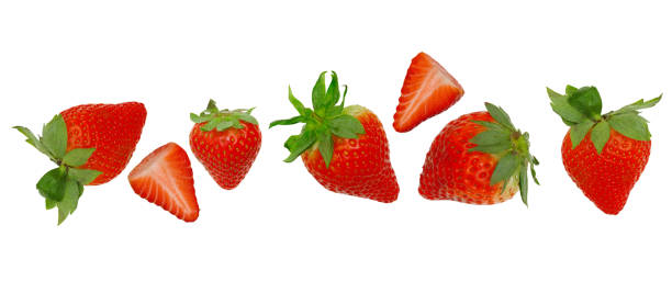 istock collection fresh organic strawberry with leaf and cut in half isolated on white background 934670554