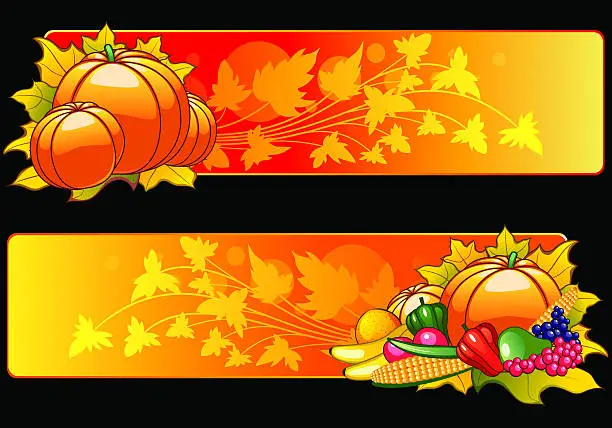 Vector illustration of Thanksgiving Banner/Background