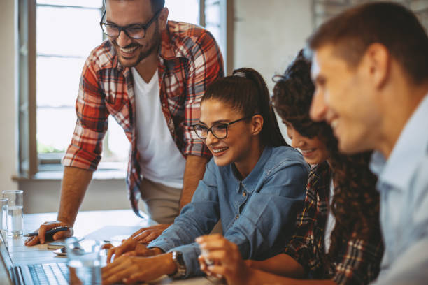 istock Good news young team in the office 934673010