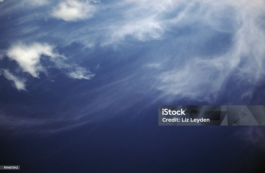 Wispy cirrus clouds  Awe Stock Photo