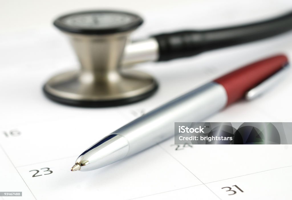 Medical schedule  Low Angle View Stock Photo