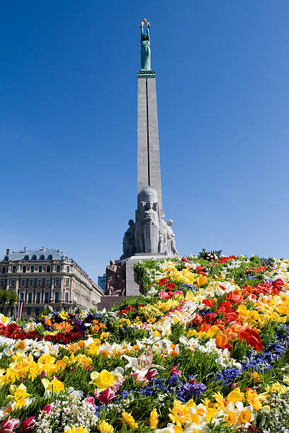 istock Monument of freedom in Riga, Latvia 93467535