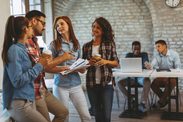 istock Young freelance team at a coffee break 934675852