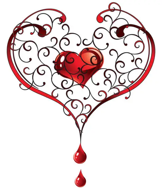 Vector illustration of valentines heart
