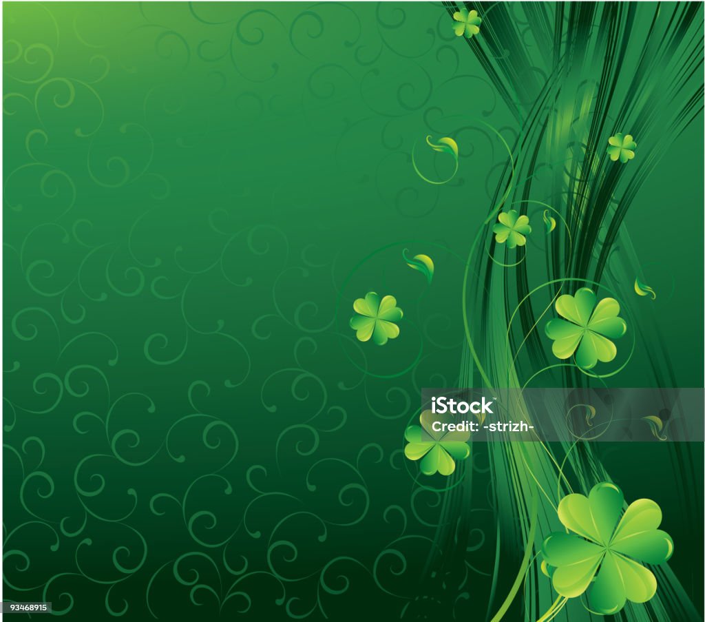 St. Patrick's fondo - arte vectorial de Abstracto libre de derechos