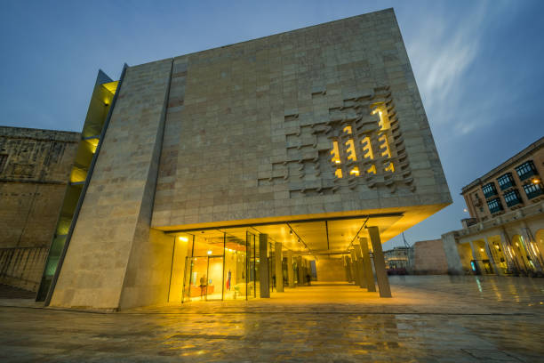 istock Illuminated Parliament of Malta building 934693434