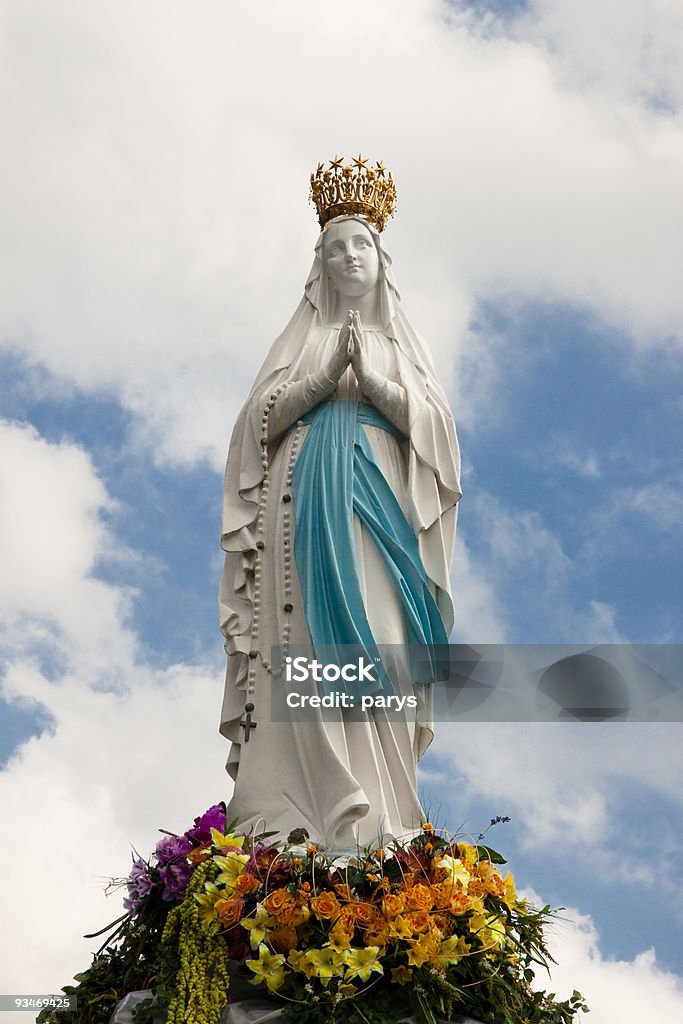 Figure of the Madonna  Lourdes - France Stock Photo