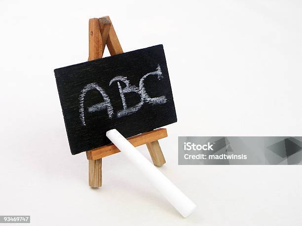 Foto de Quadro Negro Abc e mais fotos de stock de Antecipação - Antecipação, Aprender, Arranhado